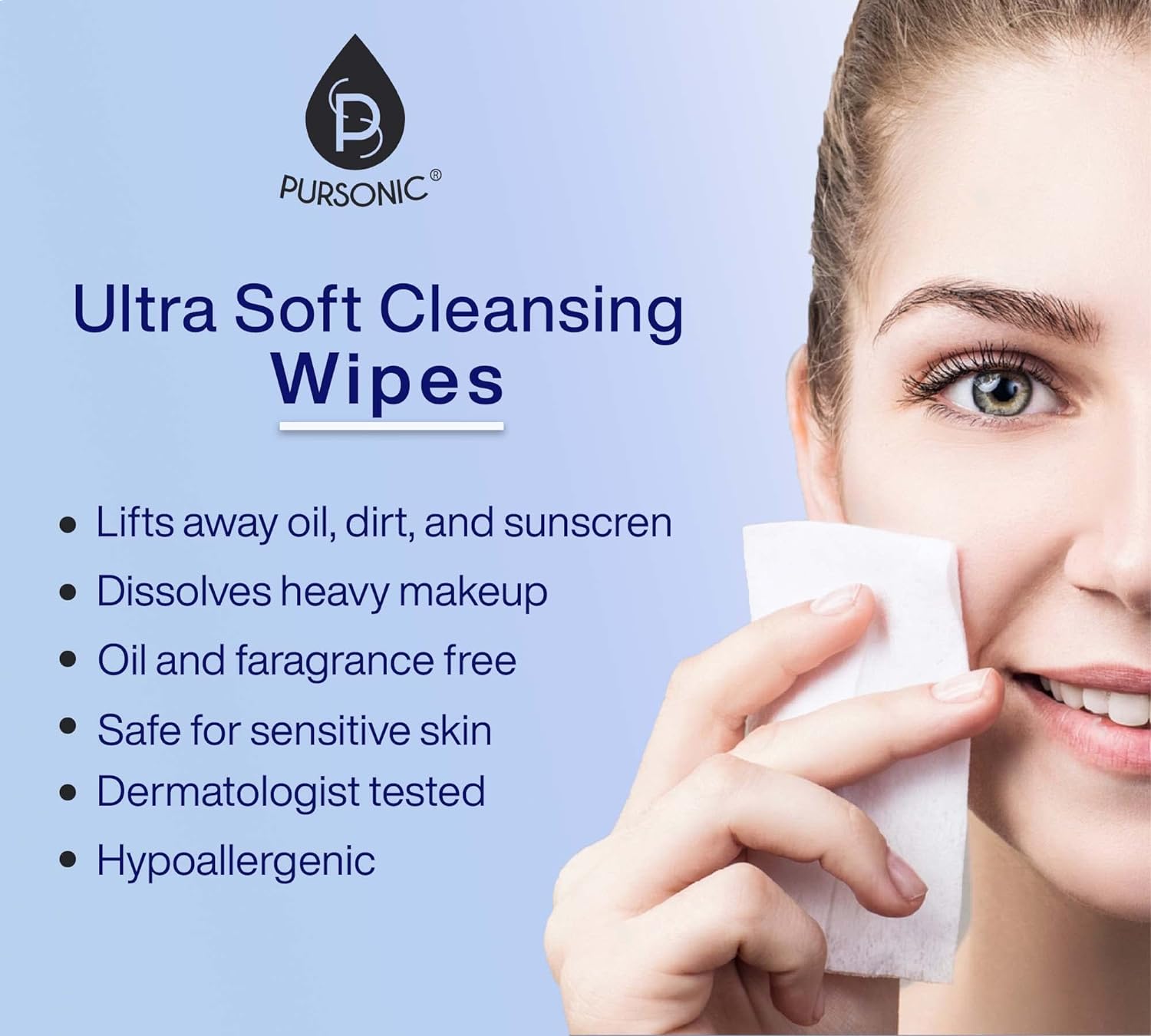 Facial Cleansing Kit-Makeup Removal Wipes y Facial Towels