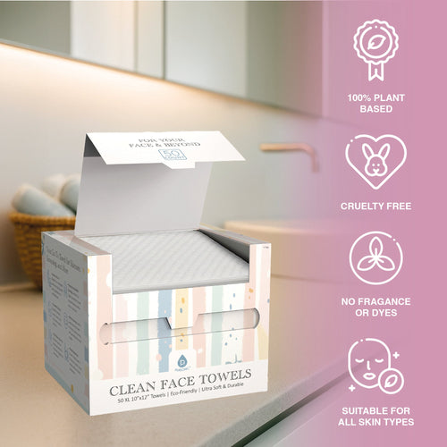 Facial Cleansing Kit-Makeup Removal Wipes y Facial Towels